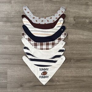 Modern Baby Football Bandana Bib Bundle